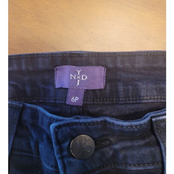 NYDJ Women's Marilyn Straight Stretch Lift Tuck Mid Rise Blue Jeans – Size 6P - Picture 5 of 10